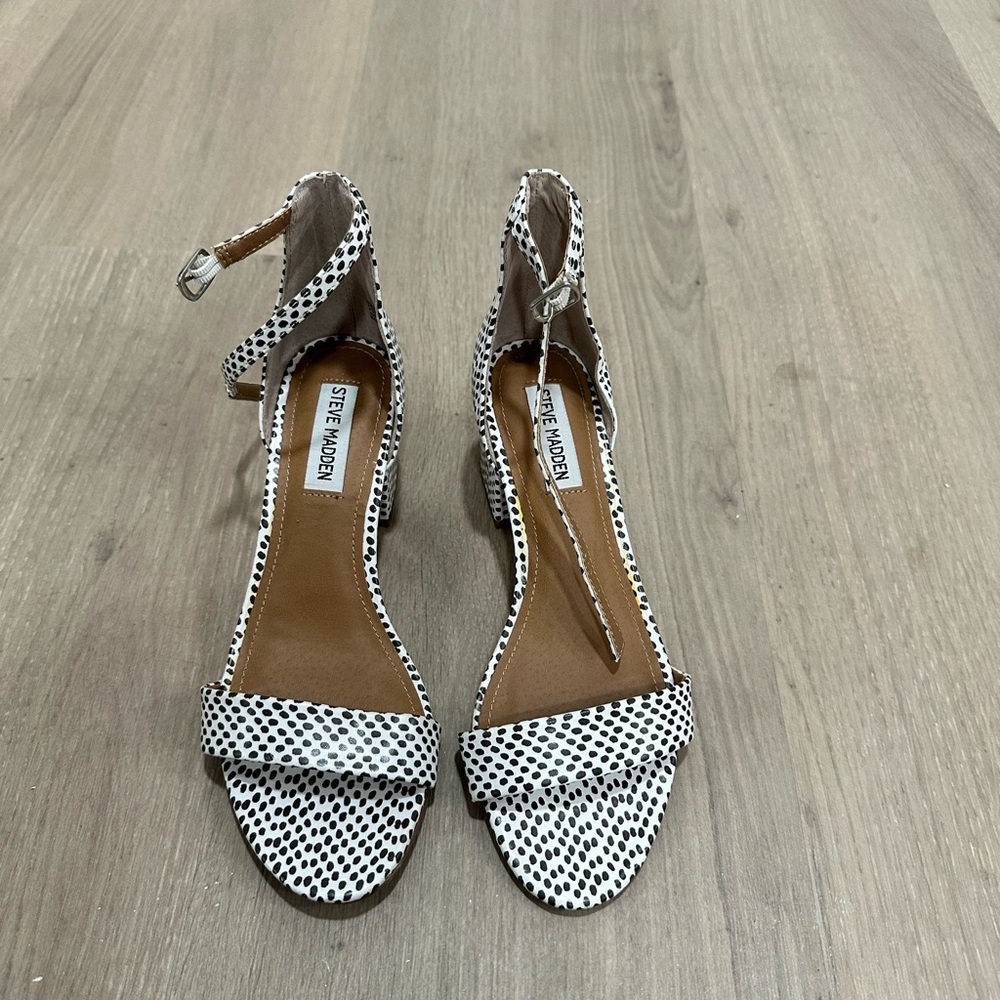 Steve Madden Irene Polka Dot Block Heels
